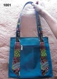 Ladies shoulder bag teal color