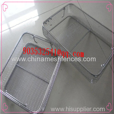 Medical 304 316 stainless steel disinfecting basket