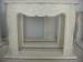 GIGA white marble fireplace surround