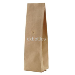 Side gusset coffee packaging bag with valve