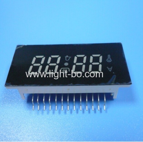 Customized ultra white 4 digit 7 segment led display for oven timer control