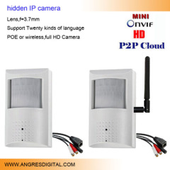 cctv surveillance Camera hidden Covert PIR 1.3mp audio POE iphone android phone viewing