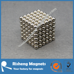 Nickel Plated Sphere Magnets Neocube NdFeB Magnet Balls