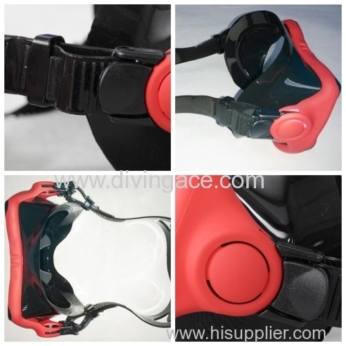 Colorful scuba diving mask