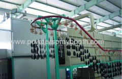 Complete automated powder coating line