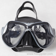 PVC or silicone diving mask