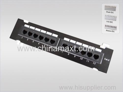 UTP CAT6 Patch Panel with 12Port