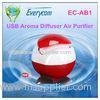 Red USB Aroma Diffuser Water Based Air Purifier with Activated Carbon Filter
