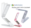Hot Sale Ultrathin Foldable LED Light with Calendar dispaly