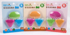 Color shaped the eraser