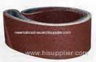 Steel Aluminum Oxide Narrow Sanding Belts / Grit P36 To Grit P180