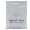 white supermarket Die Cut Plastic Bag for packing , 0.025mm - 0.06mm thickness