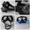 Tempered glass silicone strap diving mask