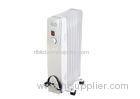 Indoor White Adjustable Thermostat Oil Filled Radiator 1000w For Living Room