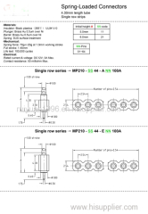 spring pins pogo pins connector contact plug probe