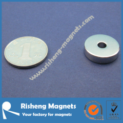 N42 sintered neodymium magnet D20 x d4.5 x 4mm neodymium magnet sale