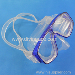 Liquid silicone rubber diving mask