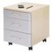 Modern particle board 3 Drawer Wood File Cabinet / Filing Cabinets