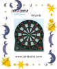 Safe electronic dartboard with LCD