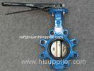 PN10 PN16 Lever operated Butterfly Valve , 6 Inch 8 Inch pneumatic actuator valves