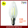 2W C35 LED filament bulbs