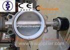 PN10 PN16 Stainless Steel Butterfly Valve , Lever / Gear / Pneumatic actuator Butterfly Valves