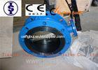 Ductile Iron / Cast Iron / WCB Wafer Butterfly Valves , Lever or Gear Flange Butterfly Valve