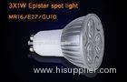 Customized 3W GU10 LED Spot light Bulbs DC 12 / 24v , Cool white Indoor Lighting