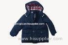 Customized Short Childrens Down Jackets Hooded Padded Jacket With Nylon Lining