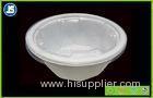 White Biodegradable Food Tray With Lip , PP Starch Bowl QS Certification