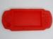 ODM Wear Resistance Red Silicone PSP Case Embossed For PSP 2000
