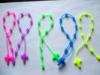 Multi-Colour Silicone Accessories , Cross Pendant Silicone Chain Necklace