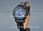 Hand Wind Precision Time Mens Automatic Watch 43mm Case For Gentleman