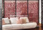 Handpainted Decorative Glass Partition With For Room Dividers , Customized Pattern