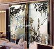 10mm Silver Foil Decorative Glass Panels / Glass With Flat Shape For Partition