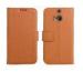 Orange Leather Mobile Phone Case Dust - proof , Soft Phone Covers For HTC One M8