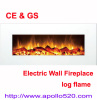 White Wall Mounted Wall Hanging Electric Fireplace with Remote