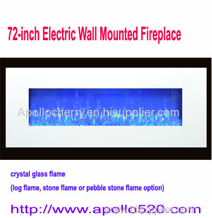 72-inch Electric Wall Mounted Fireplace