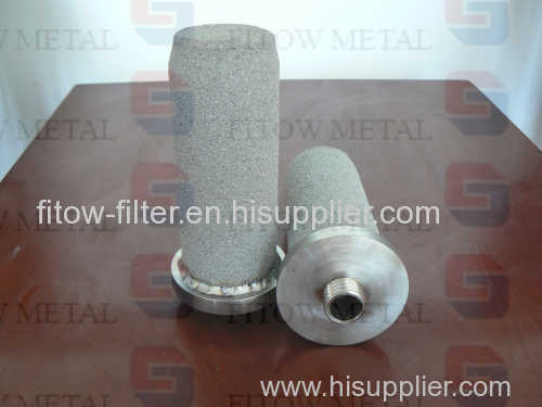 Stainless steel metal powder sintered filter element