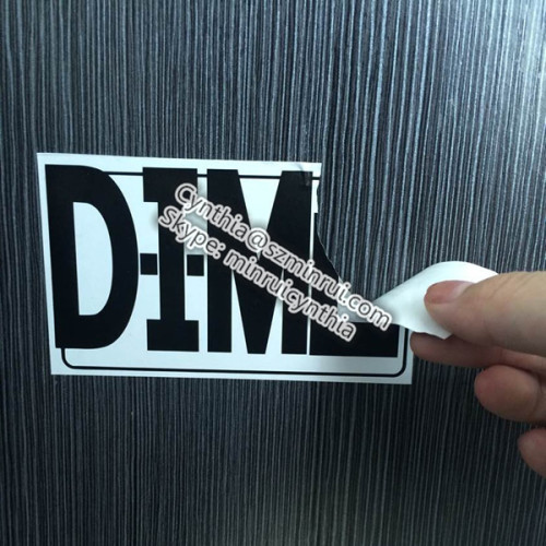 Custom Self Adhesive Destructible Single Color eggshell Vinyl Sticker 