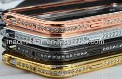 Crystal Rhinestone Inlaid Metal Frame Bumper for iPhone 5/5s