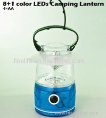 8+1 color leds camping lantern