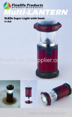 multi-lantern 9 led super light with hook