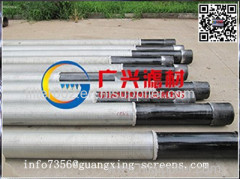 Plain beveled ends flanged or threaded couplings wedge wire screen pipe