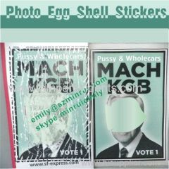 Big Size Eggshell Destructible Vinyl Labels