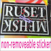 easy destructible vinyl label stickers