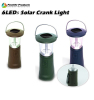 6 led solar camping light with hand crank dynamo