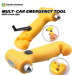 High quality 3 in 1 Belt cutter & Emergency hammer & LED dynamo flashlight