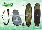 fishtail Fiberglass standing paddle board fish surfboard with Deck Pad / Board Bag