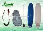 Epoxy fiberglass EVA Soft top sup boards , Square tail stand up surfboard